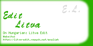 edit litva business card